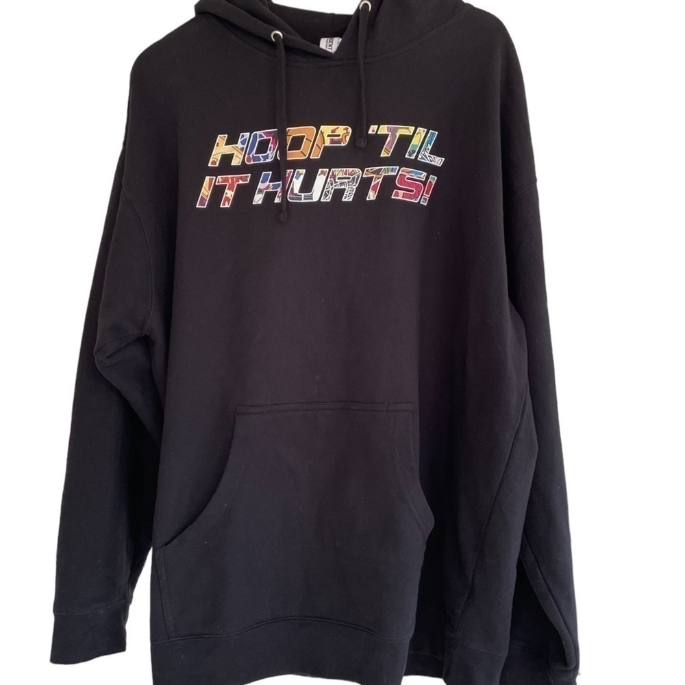 INDEPENDENT trading company, men’s hoodie, size 2XL,”Hoop til it Hurts “ EUC